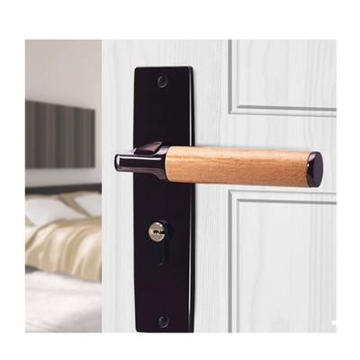 China 5045 Lock Body Adjusted Matt Black Front Door Pull Lever Handle Door 180 x 43 mm for sale