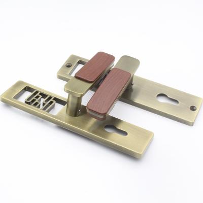 China OEM Zinc Alloy Die Casting Zinc Alloy Die Casting Bedroom Door Patio Door Lever Handle Lock for sale