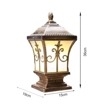 China Garden Light Solar Environmental Protection Flood Solar Column Lighting Home Garden Led Column Pillar Lamp Panel Lights Led for sale