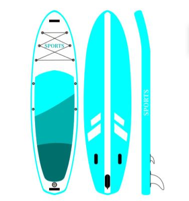 China SUP Board 2021 New Design Wholesale Mint Green SUP Inflatable Board Traveling With Accessories Paddle Pump Backpack For Beginner for sale