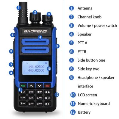 China China Manufacturer Best Communication Quality Baofeng H7 10Watts Walkie Talkie Radio 10W Radio for sale