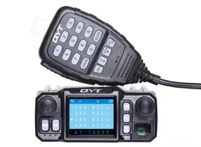 China high quality communication quad 144/220/350/440 megahertz of mini band qyt mobile car radio kt-7900d for sale