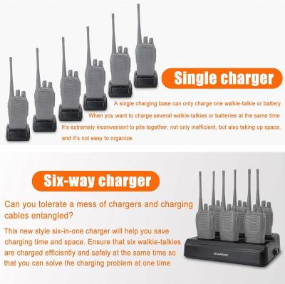 China With Lamp High Quality Radio Charger For Baofeng Uv-5R Uv-5Ra Uv-5Re Uv-5Re Plus Two Way Radio for sale