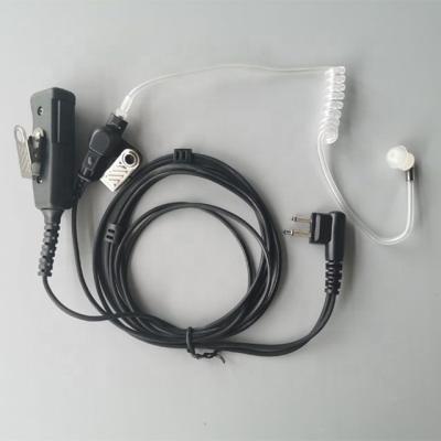 China Ear Hook Mariosourcing Earphone with Monitoring Clear Air-tube Earpiece and Big Noise-cancelling PTTs for sale