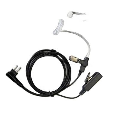 China Ear Hook Mariosourcing Earphone with Monitoring Clear Air-tube Earpiece and Big Noise-cancelling PTTs for sale