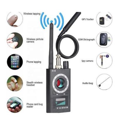 China Plastic Wholesale Anti-Spy K18 Camera Detector Signal Dropshipping Gsm Bug Finder Gps Audio RF Lens for sale