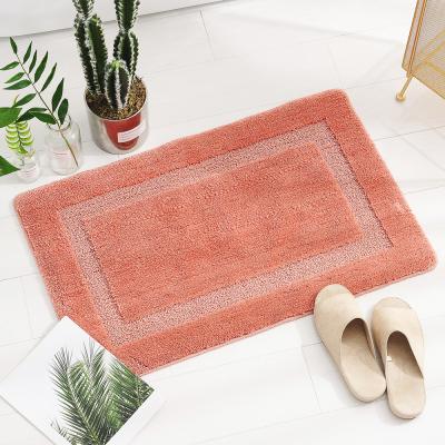 China Sustainable Bath Mat Home Foot Mat Bathroom Interesting Laundry Machine Washable Microfiber for sale