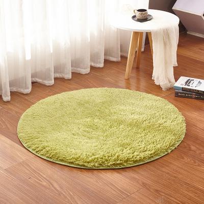 China Household Washable Faux Fluffy Fluffy Tufted Circular Round Carpet Blankets for sale