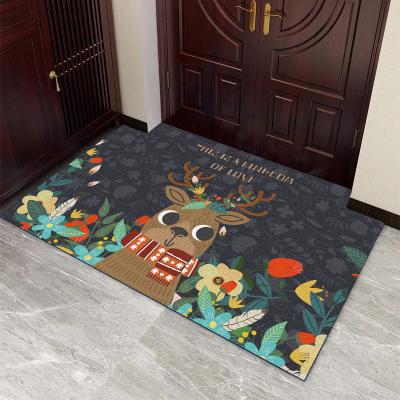 China Logo Label Door Foot Mat Custom Branded Welcome Customized Washable Customized Mat Footmats for sale