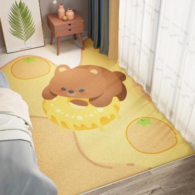 China Cartoon Non-slip Microfiber Soft Bedroom Kids Bedside Blankets Bedside Blanket for sale