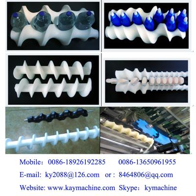 China Star Wheels and Scrolls (Feed Screws) Plastic Change Parts Plastic Conveyor Curves Profiles and Wear Strips China manufacturer China factory China producer for sale