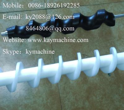 China Feed screw drive systems Infeed scroll system Plastic change parts Infeed worm Neck scroll system MC nylon auger for sale