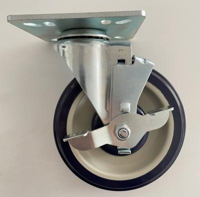 China WORKTABLE Worktable Stem Caster 5 inch wheel with or without cut-off 250 lbs for sale