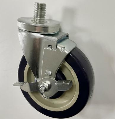 China WORK TABLE stem casterworktable caster 5 inch wheel with or without cut-off 250 lbs for sale