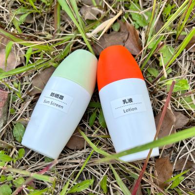 China Personal Care PP Plastic Roll On Bottle , Refillable Empty Plastic Roll On Deodorant Bottles Round Rollball Bottle for sale