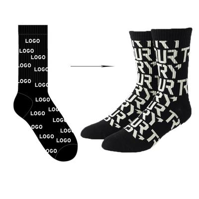 China OEM XL-15 Design Men Crew Socks Cotton Sporty Custom Black Designer Custom Logo Socks for sale