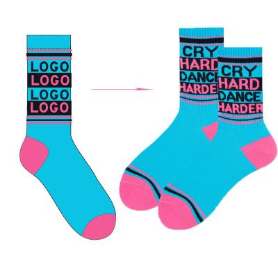 China Custom Logo Designer Socks Women's Socks XL-20 Custom Embroidery Sporty Men's Socks for sale