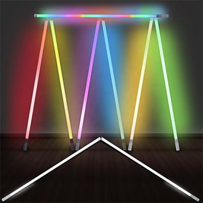 China Factory Wholesale Portable Wireless Remote Control Tube Light RGB Colored Led Light Bar T8 1.2m Music Hotel Hotel for sale