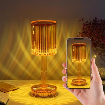 China Modern lamp for living room modern elegant crystal led table lamp energy saving touch control crystal table lamp for sale