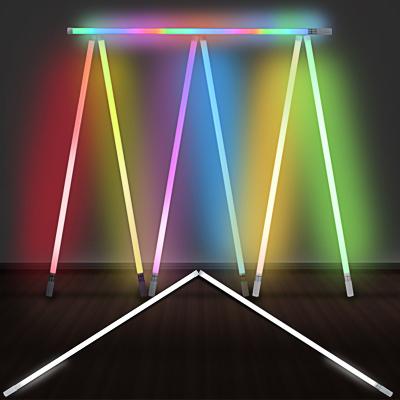 China Nordic Hotel RGB Floor Lamp Standing Light Usb Party KTV Gaming Room RGB Music Tube Light for sale