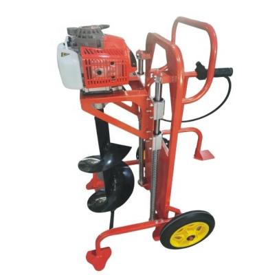 China Useful Good Quality ED630A 63.3CC Gasoline Earth Auger Drilling Machine With Wheels for sale