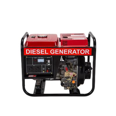 China Hot Selling Portable Engine Manufacturer 220v Single Three Phase Diesel Generator Set WX6600E TYPE A for sale