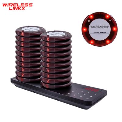 China Restaurant WirelessLinkx Food Truck Restaurant Customer Guest Pager System Buzzers Queue System For Clinic Cafe Church for sale