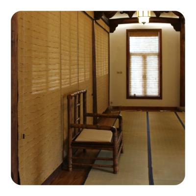 China Chinese Bamboo Curtain Natural Material Roman Shades Woven Blinds Indoor Shade for sale