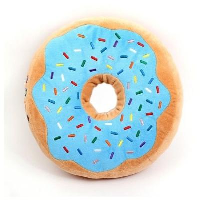 China Polyester Updated High Quality Comfort Plush Home Decor Donut Pillow Teddy Fleece Cushion Custom Soft for sale