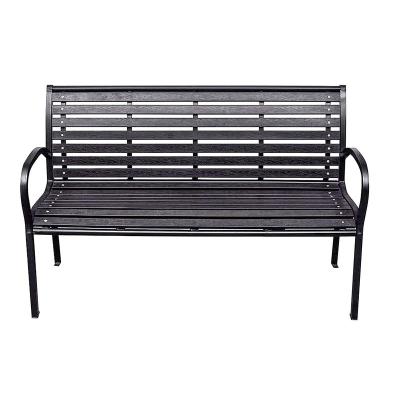 China Modern Garden Metal Benches Series Outdoor Furniture Public Park Bench Leisure Garden Die Cast Metal Comfort Outdoor Commercial Bench for sale