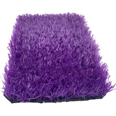 China Sports Hunt Blue Turf Artificial Grass Colorful Grass For School Garden Kindergarten Decorative Anti-Fire for sale