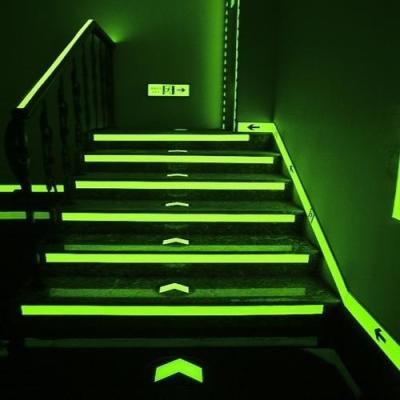 China Safety Signs Guide Locator Signs / Free Samples Photoluminescent Printable Glow In Dark Tape Pack for sale