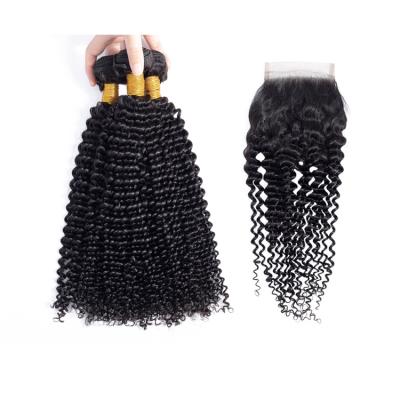 China Free Sample Malaysian Curly Virgin Curly Hair Weave Bundles Sellers With Closure Hair for sale