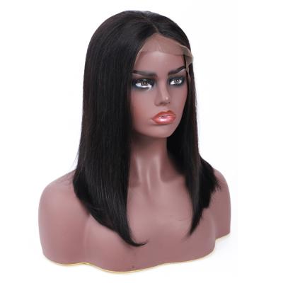 China 100% Human Hair Full Cuticle Virgin Human Hair 100% Human Hair Lead Lace Frontal Wig 100% Natural Baby Hair Wig for sale