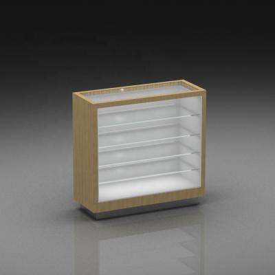 China Modern Wood Perfume Shop Furniture Perfume Showcase With Led Light Modern Smoke Shop Showcase for sale