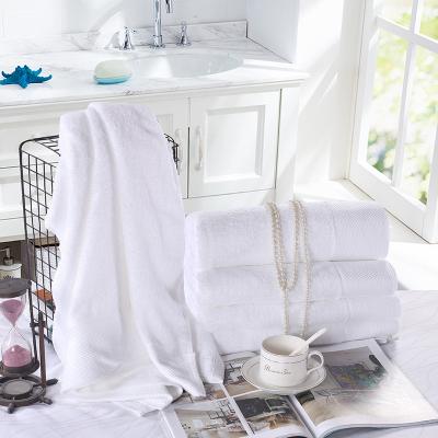 China Luxury 5 Star Hotel White Terry Bath Towel QUICK DRY 100% Cotton Pool Towel for sale