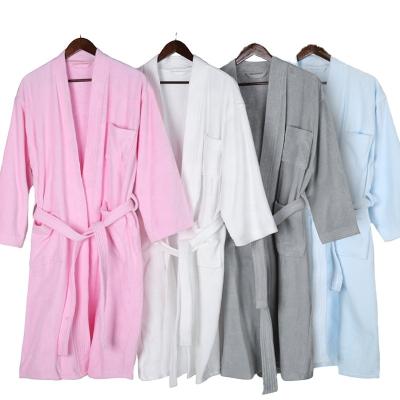 China Hot Sale QUICK DRY Women's Cotton Color Couples Bathrobe Towel Robe for sale