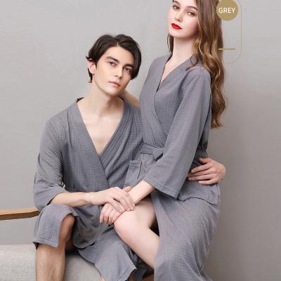 China Men and women QUICK DRY plus size hotel pajamas loose bathrobe for sale