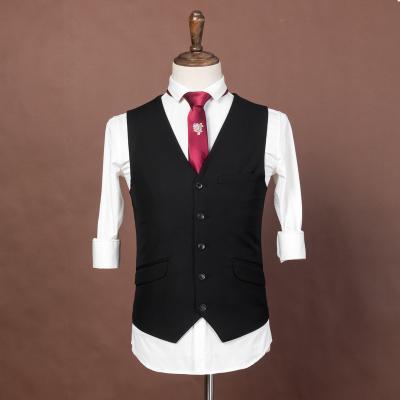 China Groom Custom British Fashion Men's Tailor MTM Anti-Pilling Business Casual Suit Waistcoat Trend Thin Slim Fit Clip Jacket Bespoke for sale