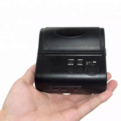 China Hot Model 8001Dd 80Mm Mini Portable Thermal Blue Tooth Black And White Printer With Battery for sale