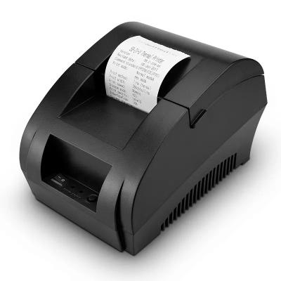 China POS Printer 58Mm Thermal Printer Black And White Cheap Desk Receipt Barcode Ticket Printer for sale