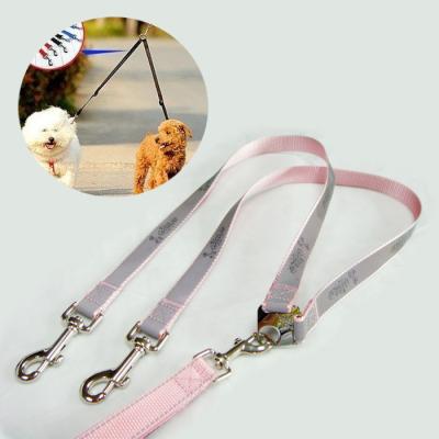 China Thoughtful Pet Training Adjustable Dog Leashes Custom Dog Leashes Double Lead for sale