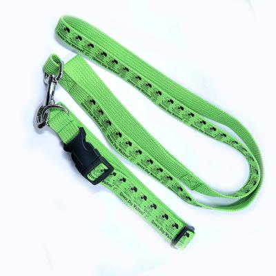 China Wholesale Polyester DETACHED Hand Rope Dog Leash And Collar Free Running Buckles for sale