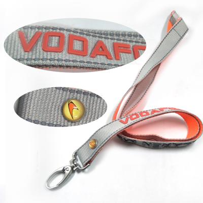 China Wholesale 2D Polyester Silicon Cell Phone Silicon Lanyards High Quality Custom Logo Reflective Lanyards for sale