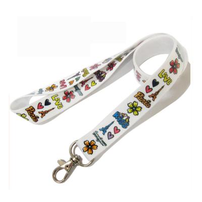 China Polyester Multi Color Printed Polyester Lanyards Printed Logo Polyester Lanyards for sale