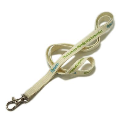 China ECO-friednly custom made eco-friendly soft cotton neck lanyard, neck strap factory for sale