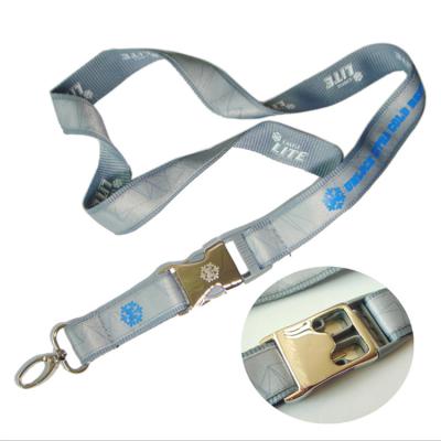 China Opener Lanyards Aluminum Alloy Work Customizable Luxury Branded Card Holder With Lanyard Bottle Opener for sale