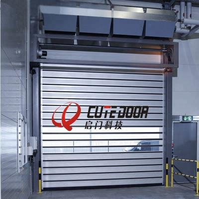 China Water tightnessâ ‰ ¤ 1.5w Outdoor Automatic Industrial Aluminum Garage High Speed ​​Sectional Spiral Door for sale