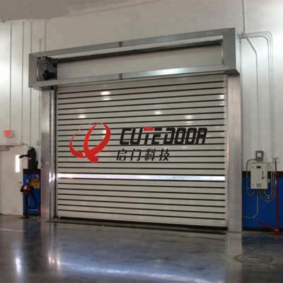 China Water tightnessâ ‰ ¤ high quality hard fast 1.5w high speed roller shutter steel industrial spiral door for sale