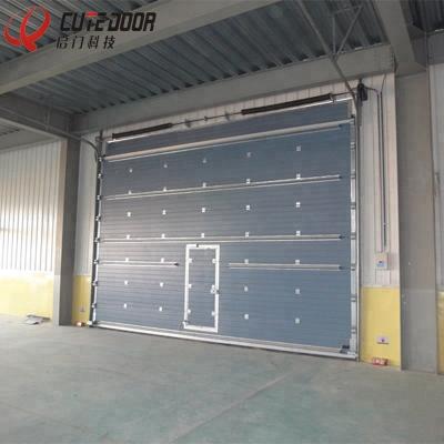 China Heat Insulation Industry Multi Overhead Sectional High Quality Vertical Garage Sliding Door for sale